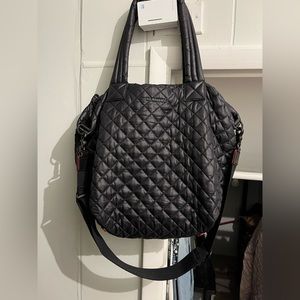 MZ Wallace Black Medium Metro Tote Deluxe